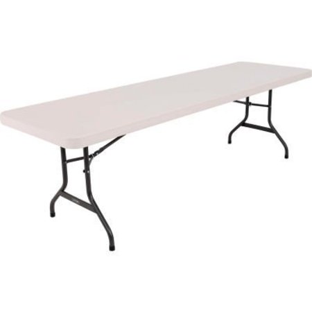 LIFETIME LifetimeÂ Portable Plastic Folding Table, 30" x 96", Almond 22984